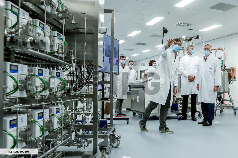 King Philippe Visits Pfizer-BioNTech - Belgium
