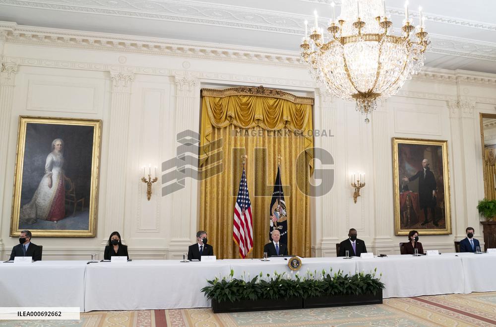 President Biden Holds Cabinet Meeting