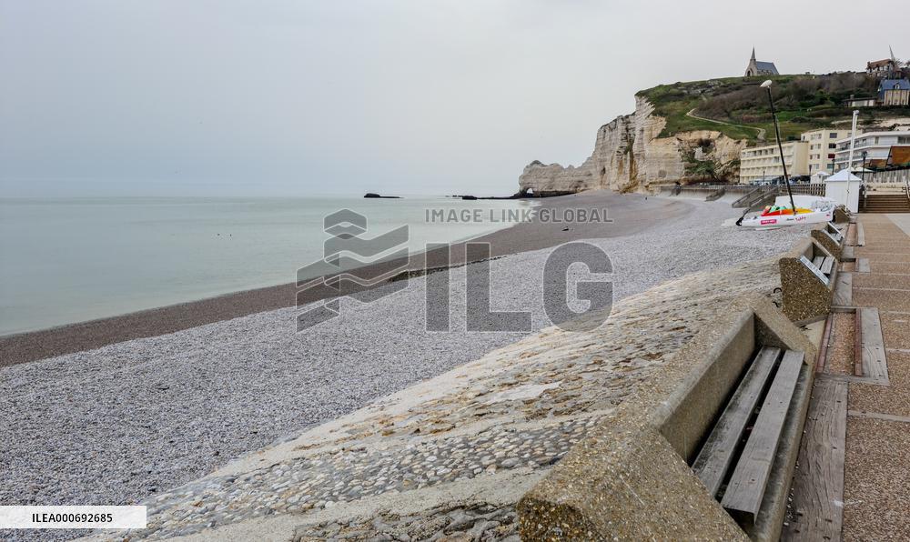 Tourist Town Etretat Deserted Amid Pandemic - France