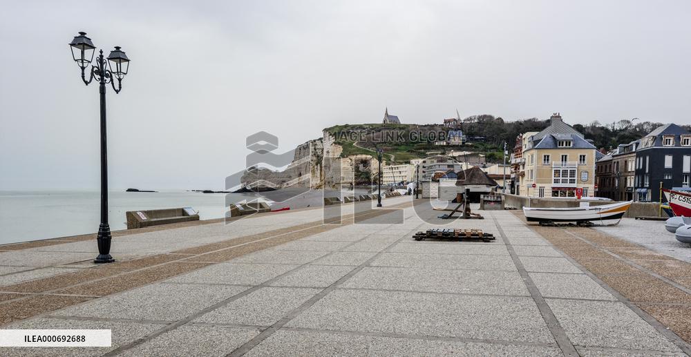 Tourist Town Etretat Deserted Amid Pandemic - France