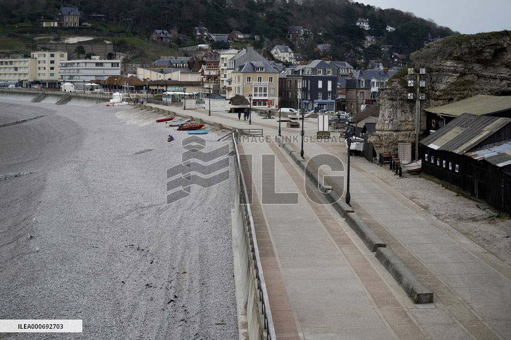 Tourist Town Etretat Deserted Amid Pandemic - France