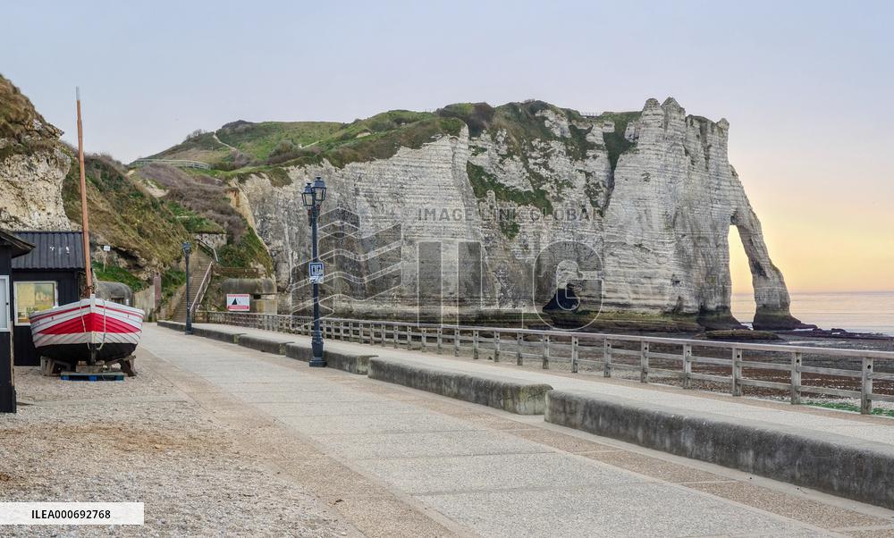 Tourist Town Etretat Deserted Amid Pandemic - France