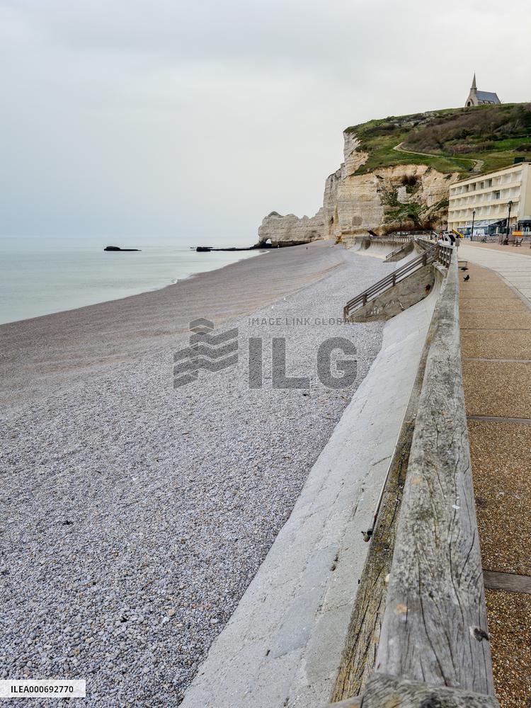 Tourist Town Etretat Deserted Amid Pandemic - France