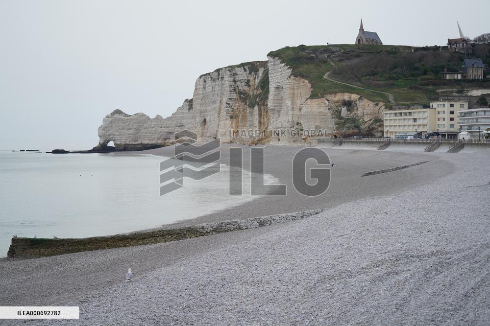 Tourist Town Etretat Deserted Amid Pandemic - France