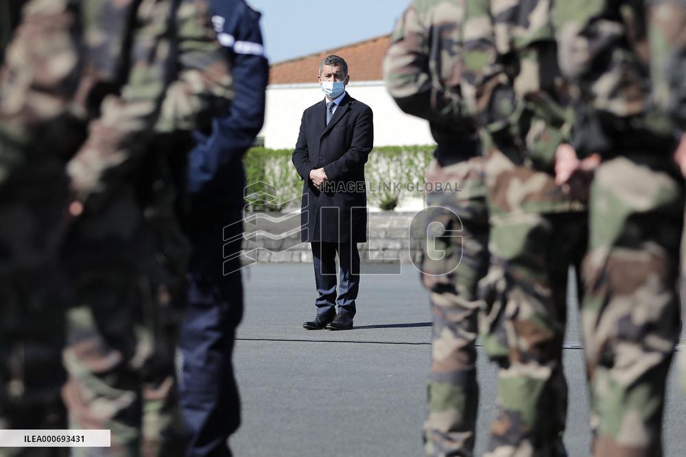 Jean Castex and Gerald Darmanin visit Training Center for CNEFG - Saint-Astier