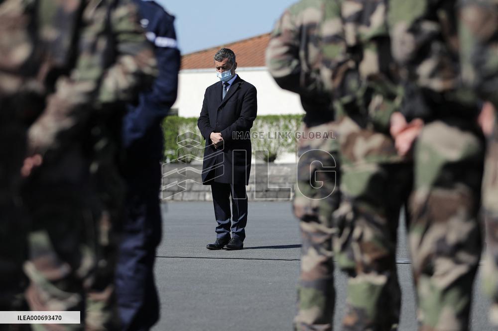 Jean Castex and Gerald Darmanin visit Training Center for CNEFG - Saint-Astier