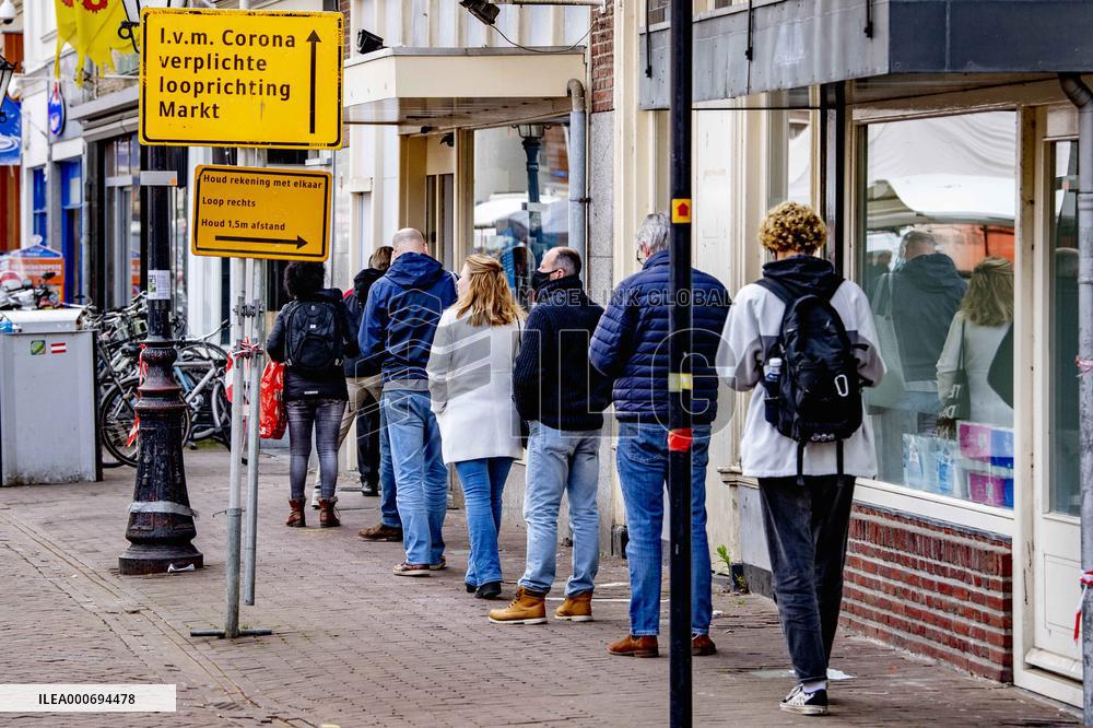Daily life during covid-19 pandemic in Gouda
