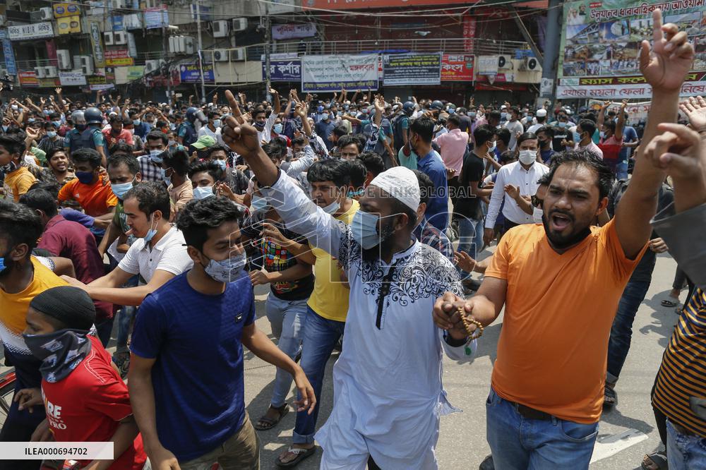 Protest against lockdown - Dhaka