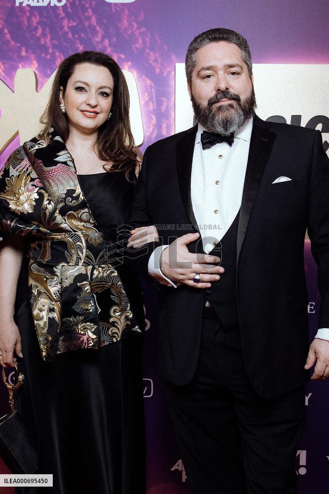 Grand Duke George Mikhailovich And His Fiancee At Zhara Music Awards - Moscou