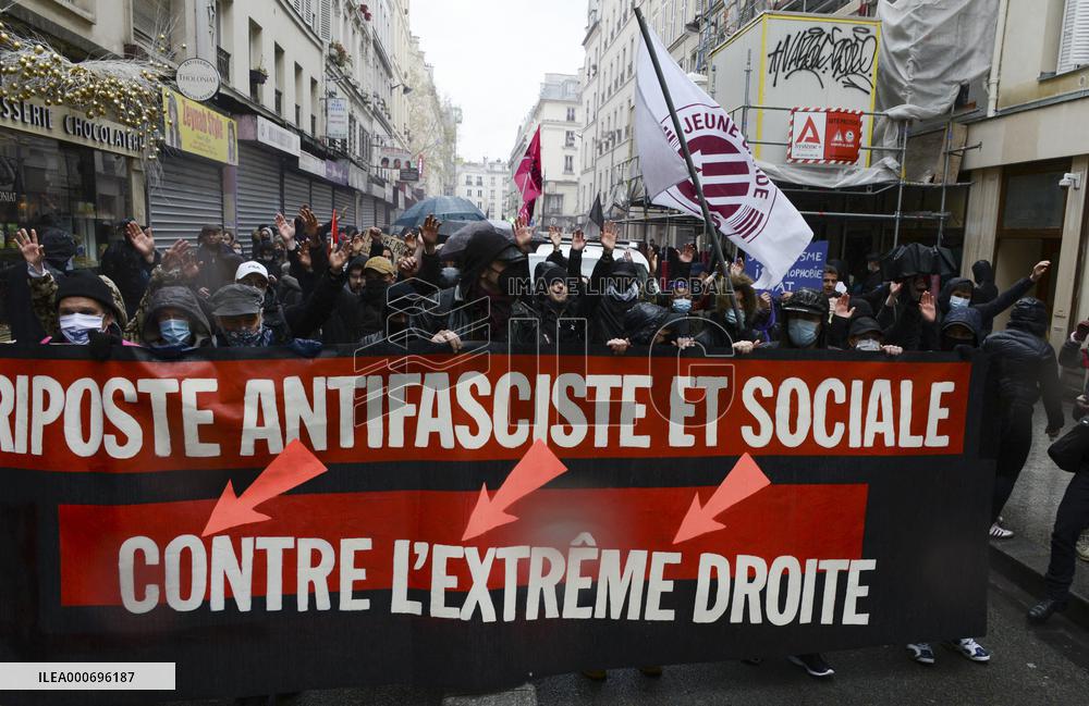 Anti-fascist Protests - Paris