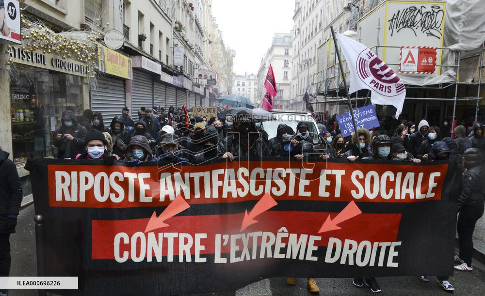 Anti-fascist Protests - Paris