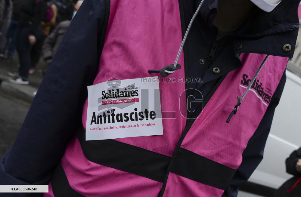 Anti-fascist Protests - Paris