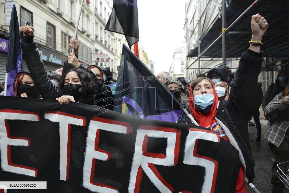 Anti-fascist Protests - Paris
