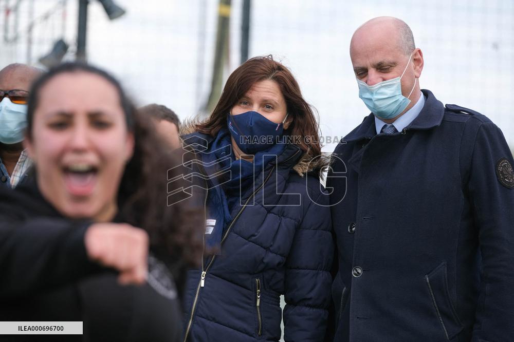 Jean-Michel Blanquer and Roxana Maracineanu visit Toulouse