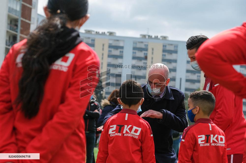Jean-Michel Blanquer and Roxana Maracineanu visit Toulouse