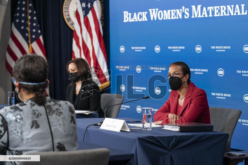 Vice President Kamala Harris Holds Roundtable on Black Maternal Health