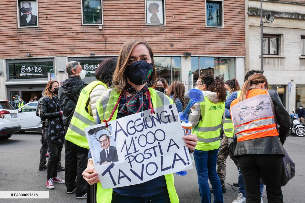 Alitalia Workers Demonstration - Rome