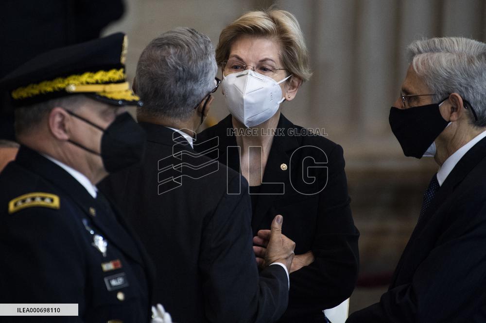 Police Officer William Evans Honored In US Capitol - Washington