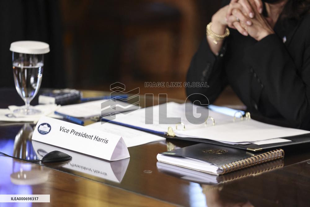 Vice President Harris holds a meeting on the Northern Triangle migration crisis