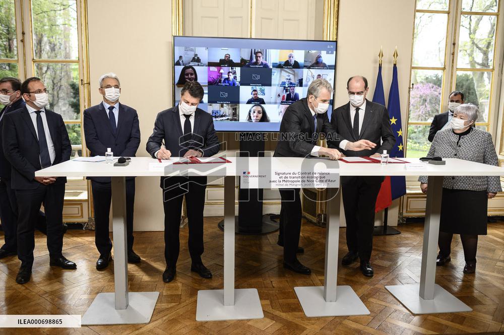 Protocol Of Intent Of The Contract For Recovery And Ecological Transition With The Nice Côte D'Azur Metropolis