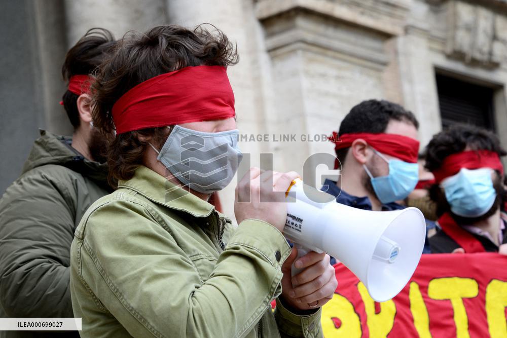 Protest Of Students Agaisnt The DAD - Rome
