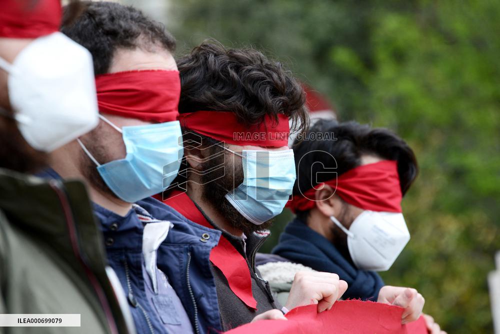 Protest Of Students Agaisnt The DAD - Rome