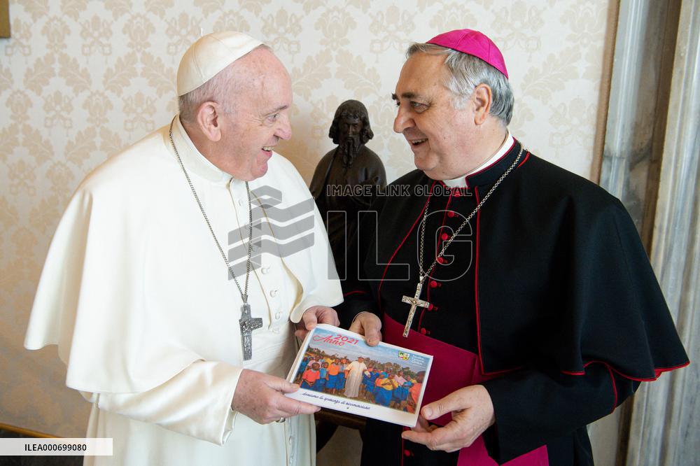 Pope Francis Meets Monsignor Salvatore Pennacchio - Vatican