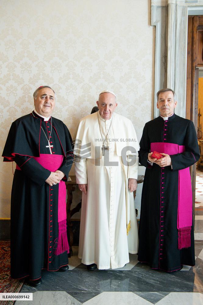 Pope Francis Meets Monsignor Salvatore Pennacchio - Vatican