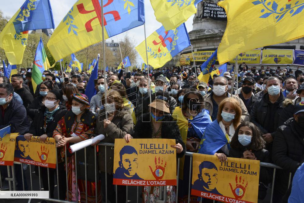 Protest in support of the independence of Kabylia - Paris