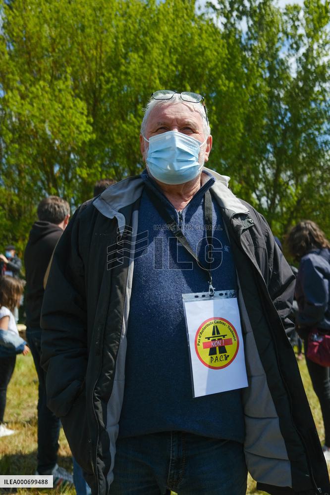Protest against the Castres-Toulouse motorway project - Teulat