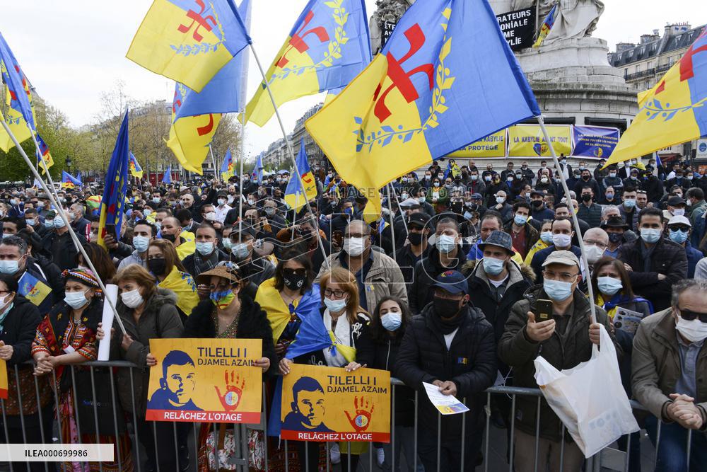 Protest in support of the independence of Kabylia - Paris