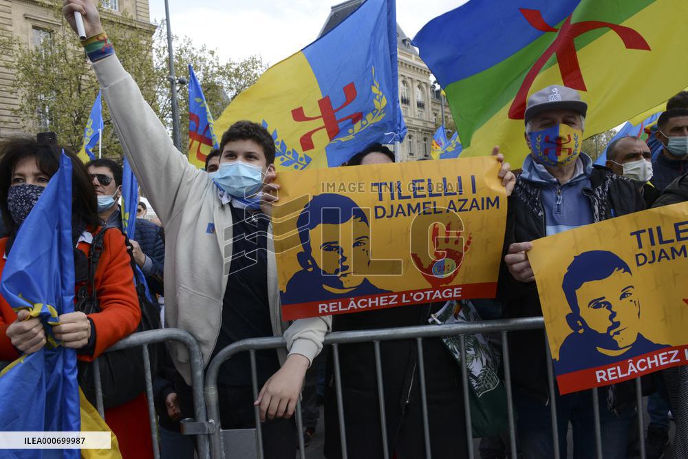 Protest in support of the independence of Kabylia - Paris