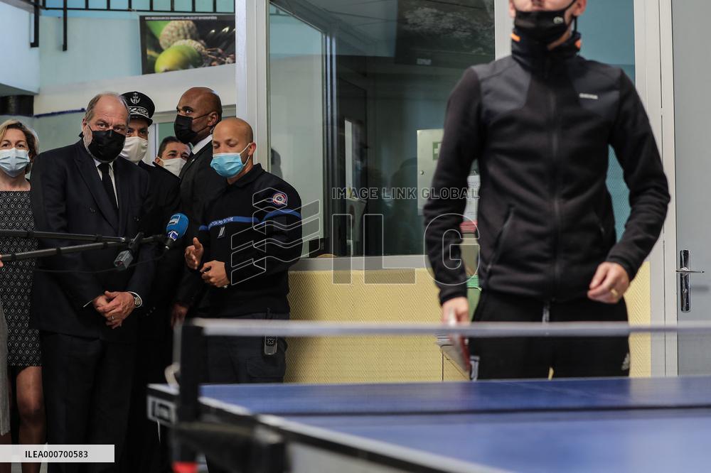 Eric Dupond-Moretti visit to Bordeaux-Gradignan penitentiary center