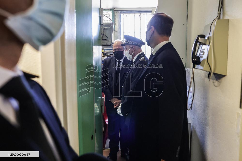 Eric Dupond-Moretti visit to Bordeaux-Gradignan penitentiary center