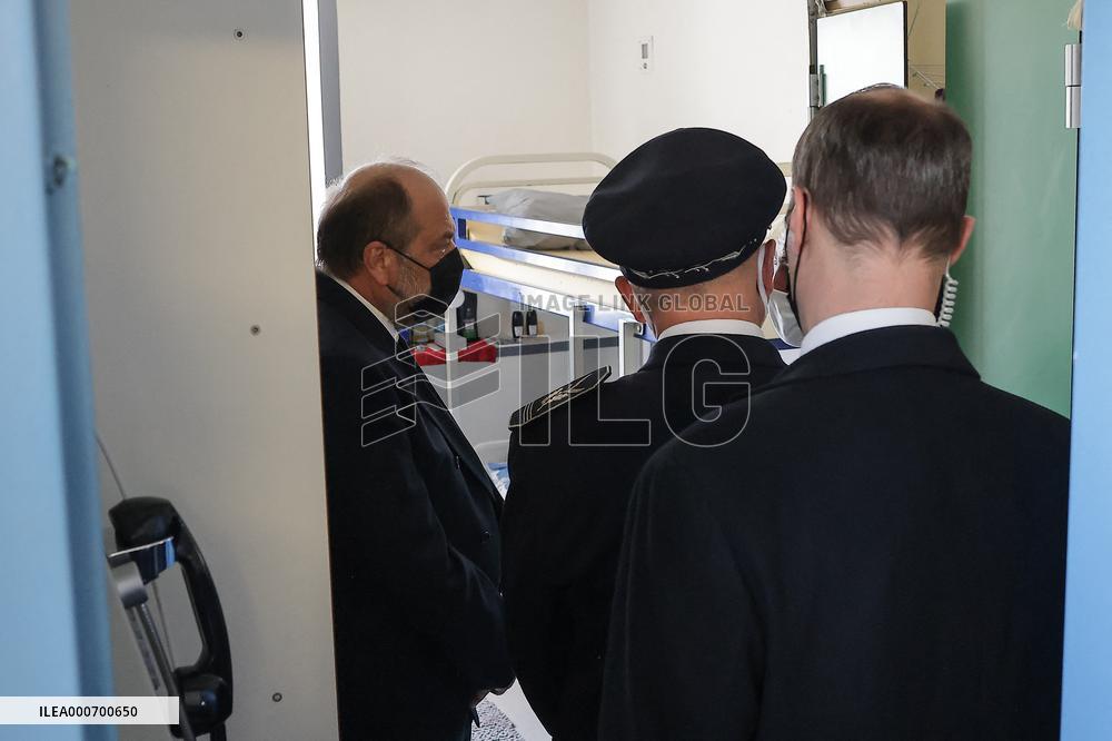 Eric Dupond-Moretti visit to Bordeaux-Gradignan penitentiary center
