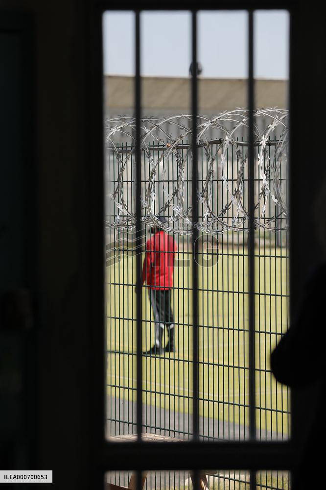 Eric Dupond-Moretti visit to Bordeaux-Gradignan penitentiary center