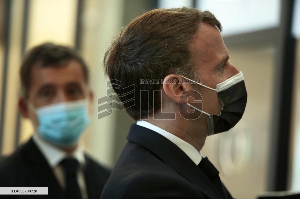 Macrons Security And Policing Focused Visit - Montpellier