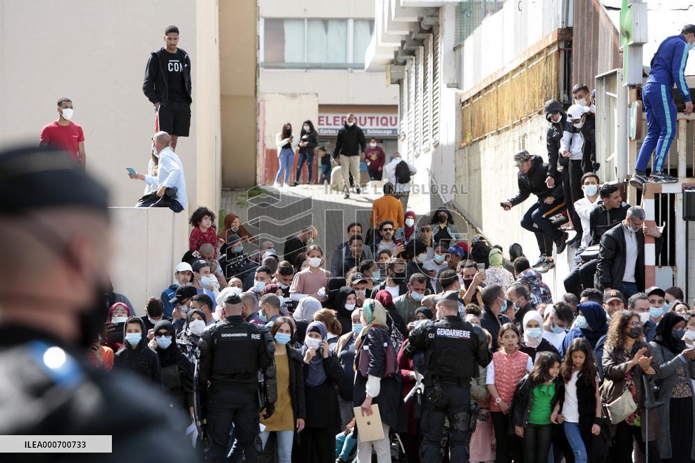 Macrons Security And Policing Focused Visit - Montpellier