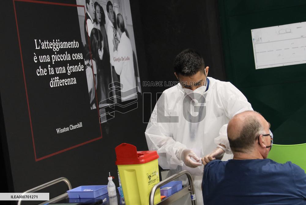 Cinecitta Turns Vaccination Centre - Rome