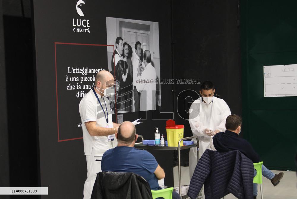 Cinecitta Turns Vaccination Centre - Rome