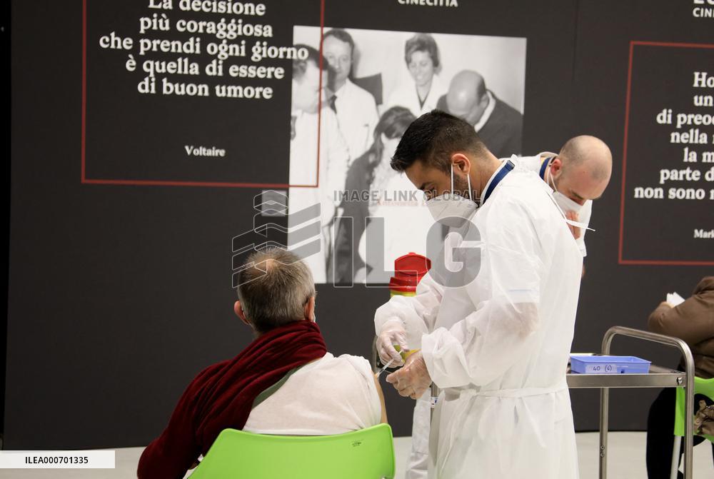 Cinecitta Turns Vaccination Centre - Rome