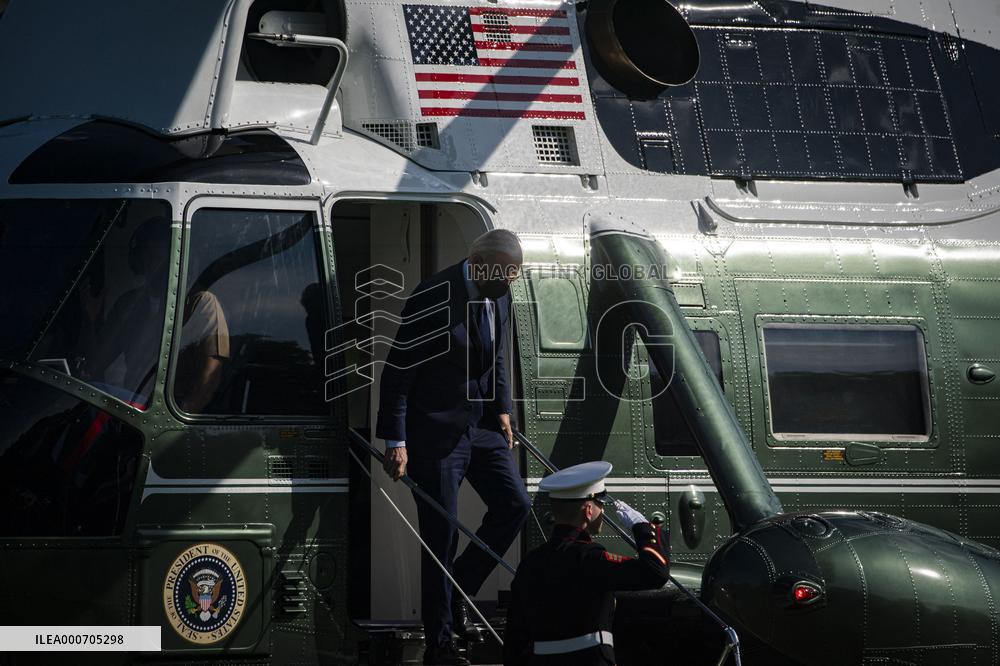 President Biden Returns To The White House - Washington