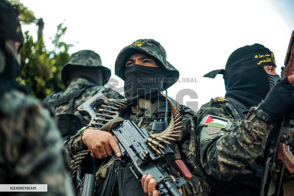 Saraya al-Quds Brigades Protest - Gaza