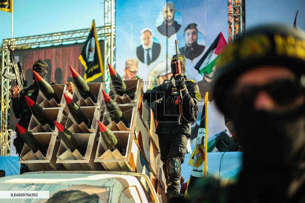 Saraya al-Quds Brigades Protest - Gaza