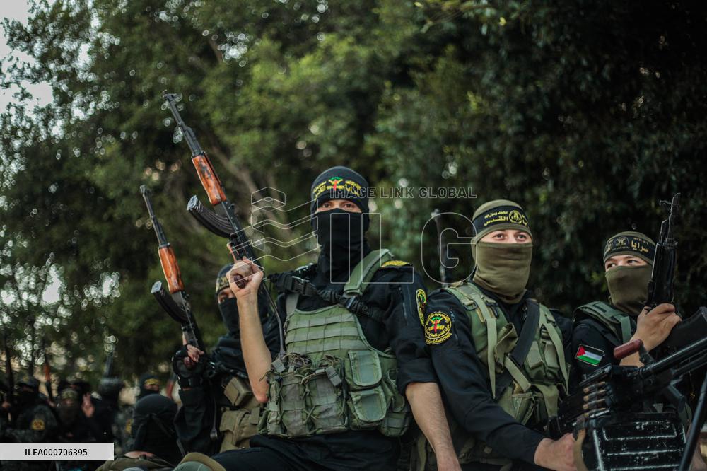 Saraya al-Quds Brigades Protest - Gaza