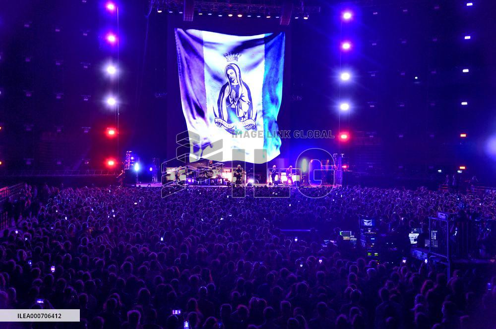 Indochine band at test concert in Paris - France