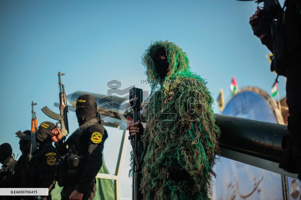 Saraya al-Quds Brigades Protest - Gaza