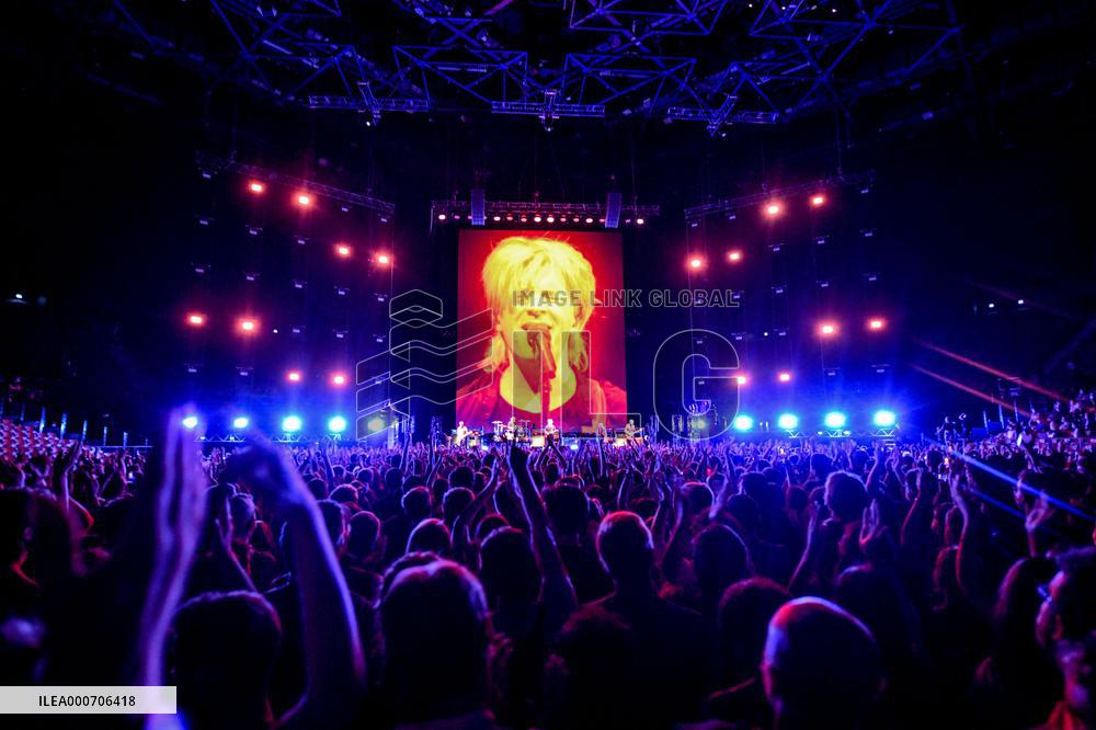 Indochine band at test concert in Paris - France