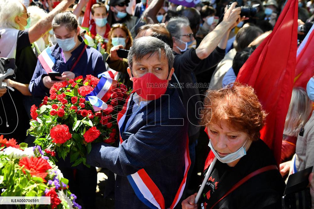Rally to celebrate 150th anniversary of the Paris Commune