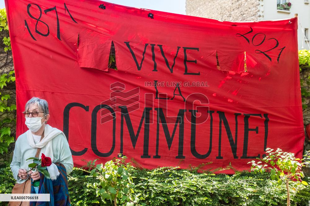 Rally to celebrate 150th anniversary of Paris Commune